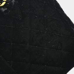 Chanel Black Velvet Small Duma Backpack  