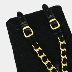 Chanel Black Velvet Small Duma Backpack  