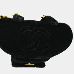 Chanel Black Velvet Small Duma Backpack  