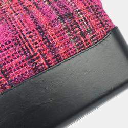 Chanel Pink Tweed Calfskin Medium Gabrielle Shoulder Bag