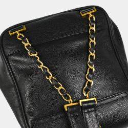 Chanel Black Calfskin Triple CC Backpack