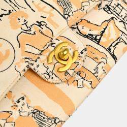 Chanel Multicolour Canvas Medium Classic Double Flap Shoulder Bag