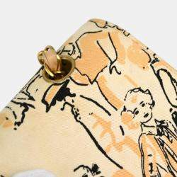 Chanel Multicolour Canvas Medium Classic Double Flap Shoulder Bag