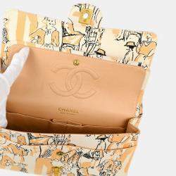 Chanel Multicolour Canvas Medium Classic Double Flap Shoulder Bag