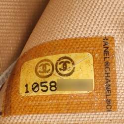 Chanel Cream Caviar Leather L Yen Wallet