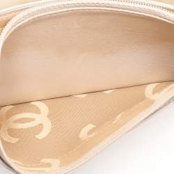 Chanel Cream Caviar Leather L Yen Wallet