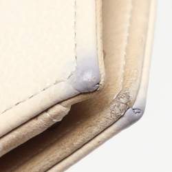 Chanel Cream Caviar Leather L Yen Wallet