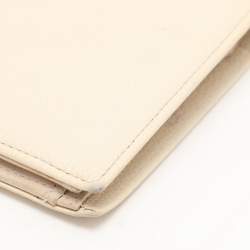 Chanel Cream Caviar Leather L Yen Wallet