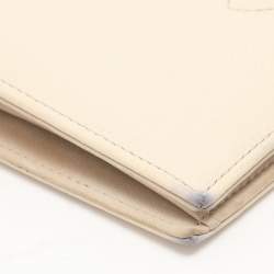 Chanel Cream Caviar Leather L Yen Wallet