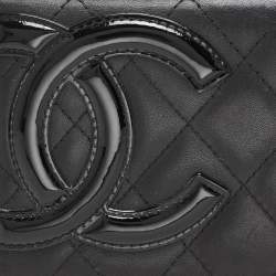 Pre Owned Chanel Black Quilted Leather Cambon Ligne Wallet