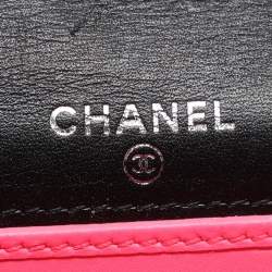 Pre Owned Chanel Black Quilted Leather Cambon Ligne Wallet