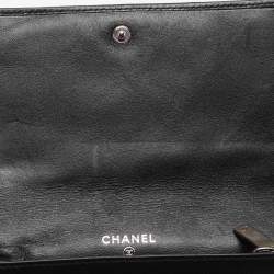 Pre Owned Chanel Black Quilted Leather Cambon Ligne Wallet