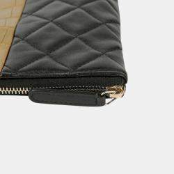 Chanel Black/Gold Crocodile Embossed Reissue Case