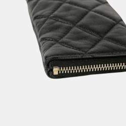 Chanel Black/Gold Crocodile Embossed Reissue Case