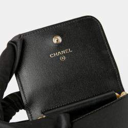 Chanel Black Caviar Chevron Quilted Boy Flap Waist Belt Bag 