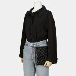 Pre Owned Chanel Caviar Skin Flap Clutch
