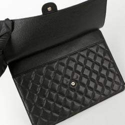 Pre Owned Chanel Caviar Skin Flap Clutch