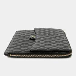 Pre Owned Chanel Caviar Skin Flap Clutch