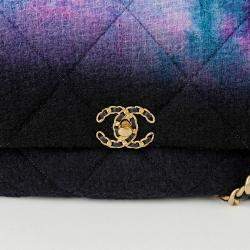 Chanel Multicolor Tweed 19 Large Tote Bag