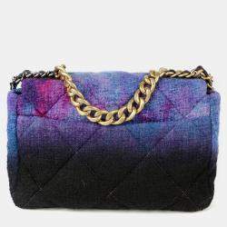 Chanel Multicolor Tweed 19 Large Tote Bag