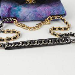 Chanel Multicolor Tweed 19 Large Tote Bag