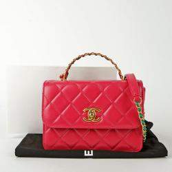 Chanel Top Handle Mini Flap Bag