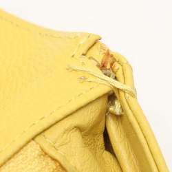 Chanel Yellow Quilted Leather Maxi Classic Single Flap Bag