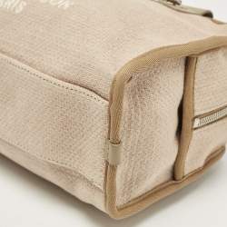 Chanel Beige Canvas Deauville Bowler Bag