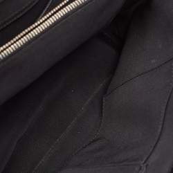 Chanel Black Quilted Patent Leather Large Boy Shopper Tote
