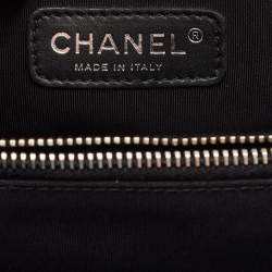 Chanel Black Quilted Patent Leather Large Boy Shopper Tote
