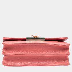Chanel Pink Chanel Black Quilted Caviar Golden Class Wallet On Chain