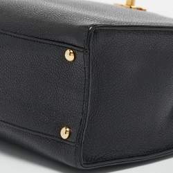 Pre Owned Chanel Black Caviar Leather CC Chain Tote