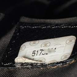 Pre Owned Chanel Black Caviar Leather CC Chain Tote