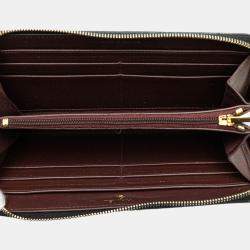 Chanel Black Quilted Caviar CC Zip Around Long Wallet