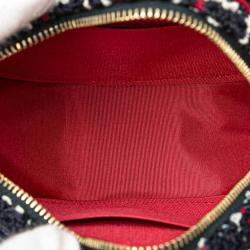 Chanel Multicolor Tweed 19 Round Clutch with Chain