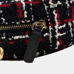 Chanel Multicolor Tweed 19 Round Clutch with Chain