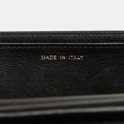 Chanel Black Lambskin Studded Wallet on Chain
