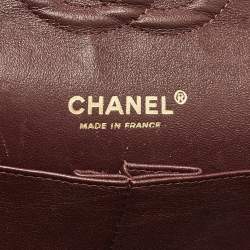 Pre Owned Chanel Black Quilted Leather Medium Classic Double Flap Bag