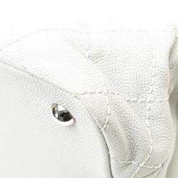 Chanel Grey Small Quilted Caviar Daily Shopping Tote Bag