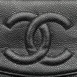 Chanel Black CC Caviar Wallet on Chain