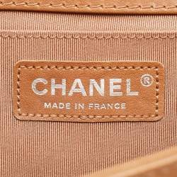 Pre Owned Chanel Brown Quilted Leather Medium Paris Dallas Boy Flap Bag