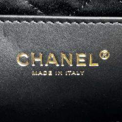 Chanel Black Shiny Calf Leather Mini 22 Shoulder Bag