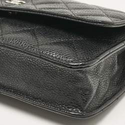 Chanel Black Quilted Caviar Leather WOC Bag