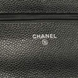 Chanel Black Quilted Caviar Leather WOC Bag