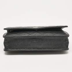 Chanel Black Quilted Caviar Leather WOC Bag