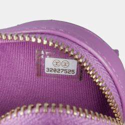 Chanel Purple Mini Lambskin CC in Love Heart Belt Bag