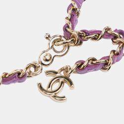 Chanel Purple Mini Lambskin CC in Love Heart Belt Bag