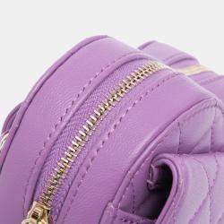Chanel Purple Mini Lambskin CC in Love Heart Belt Bag