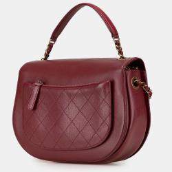 Chanel Red Medium Calfskin Coco Curve Flap