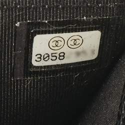 Pre Owned Chanel Black Caviar Leather CC Flap Card Case